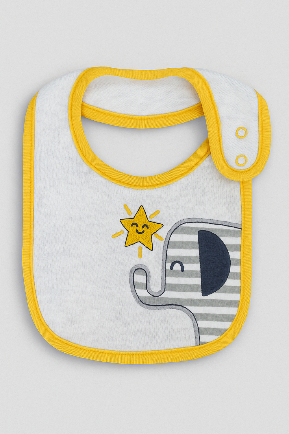 20251111_1327_Elephant_Bib_Delight_remix_01k9s0a736fw6r7sr028v0zwe8.png 3-Pack Cross-Over Bibs - Style FN-8002 | Durable & Comfortable Baby Bibs - Image 1