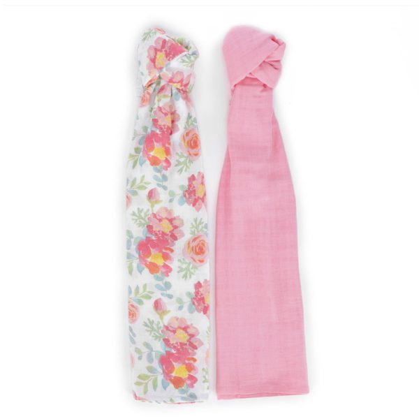 FS-509 2-Pack Swaddle Blanket for Infants and Newborns - Soft, Breathable Cotton Muslin