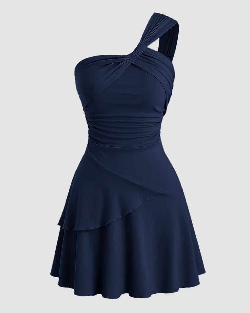 One_Shoulder_Ruched_Layered_Mini_Dress_in_Navy_Blue_1024x1024.jpg One Shoulder Ruched Layered Mini Dress in Navy Blue - Image 1